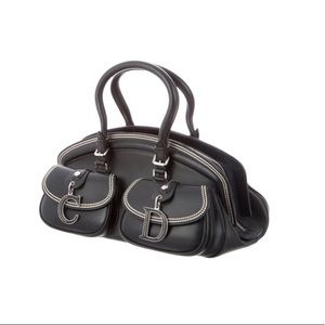 Christian Dior Black Detective Satchel